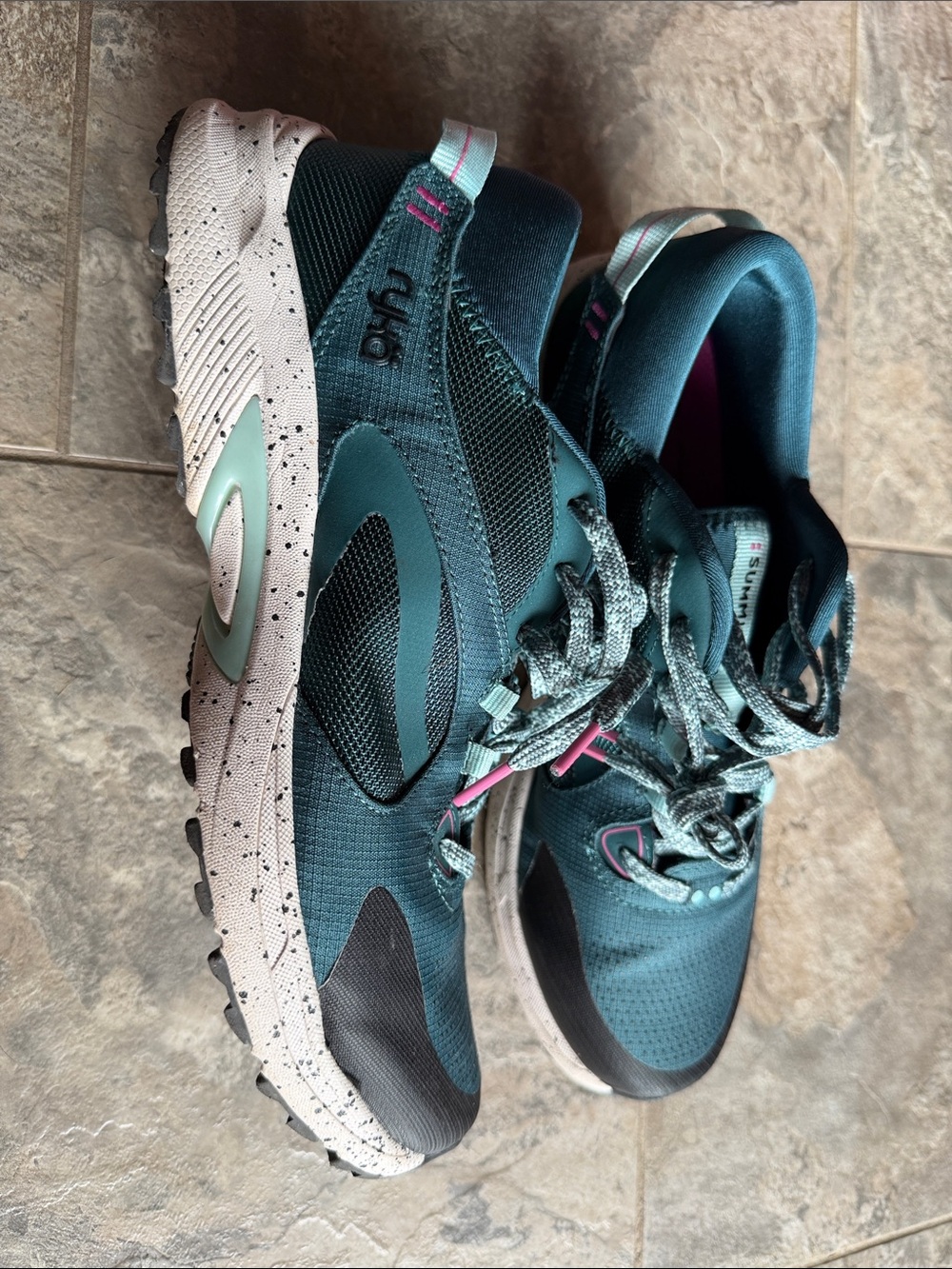 Ryka Summit Trail - Teal and Pink Women's Athletic Sneakers